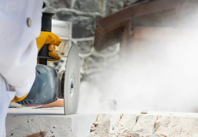 polvere della lavorazione del marmo polvere della lavorazione del marmo