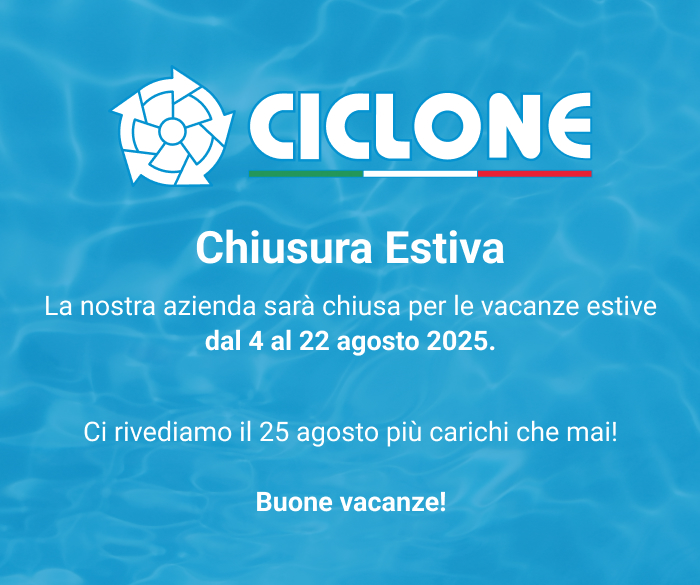 Chiusura Estiva dal 4 al 22 Agosto 2025
